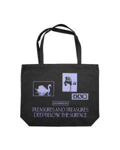 Pleasures & Treasures Tote Bag (Black Denim)