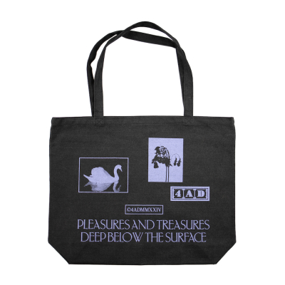 Pleasures & Treasures Tote Bag (Black Denim)